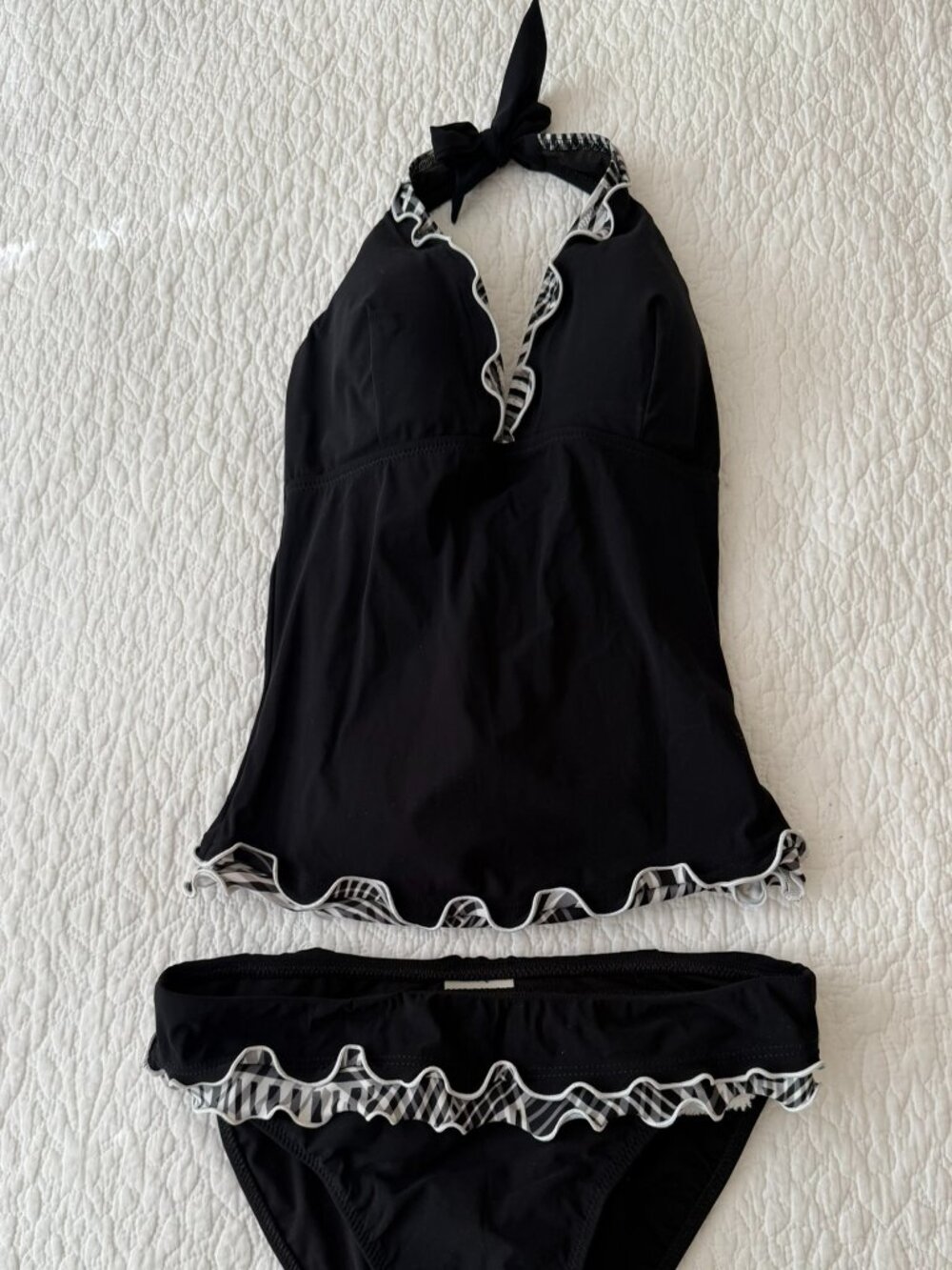 Profile by Gottex Longline Halter Tankini Set – Size 8 Top / 6 Bottom
